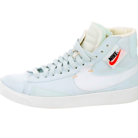 LIMITED EDITION Nike Mid blazer rebel ghost aqua summit white w Mirror DESIGN - Picture 6 of 9